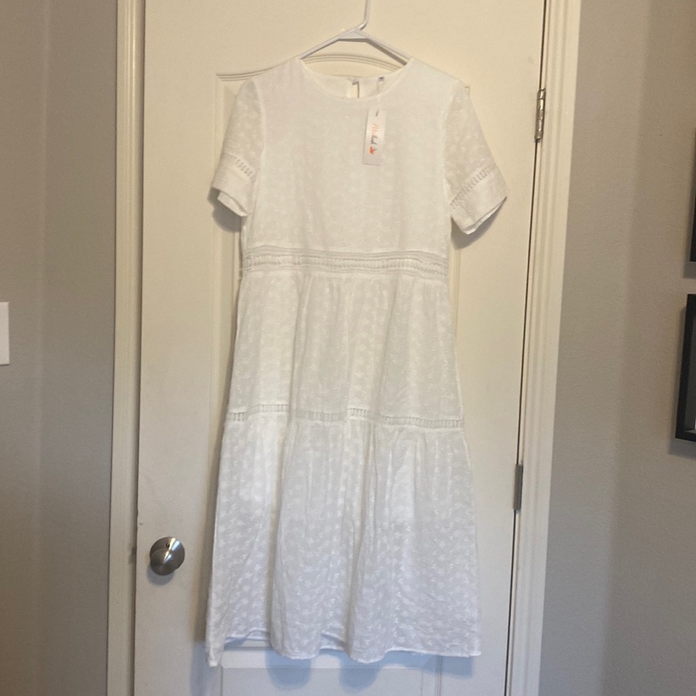 New white Petallush dress with tags